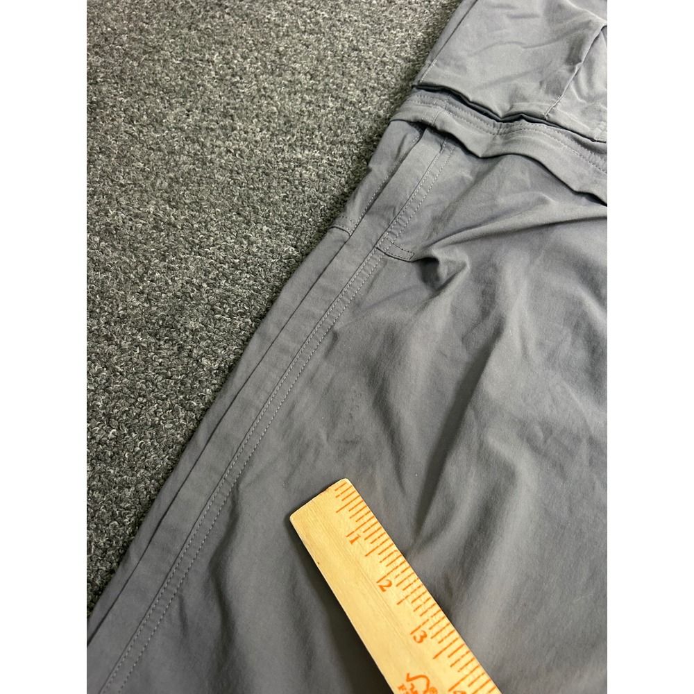 REI Co-op Convertible Cargo Pants Gray Mens 38x32 Hiking Outdoor Zip Off Light - Picture 7 of 12